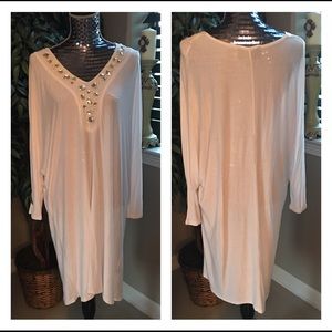 Anthony White Long Top/Dress Size 2X